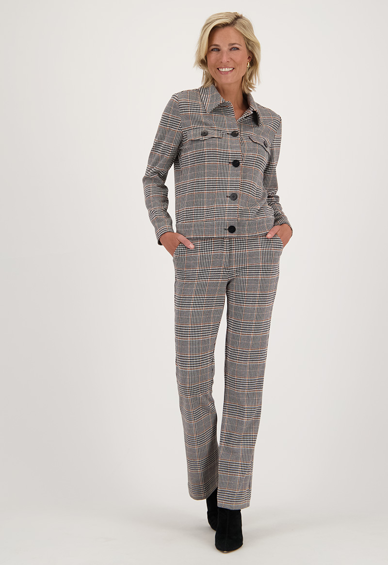 Elegant geruit broekpak