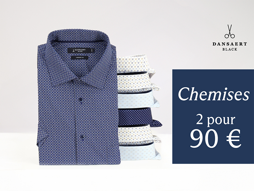 Prix du set sur les chemises