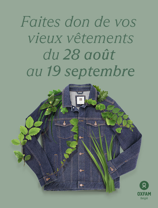 e5-inzamelactie kleding ten voordele van Oxfam België