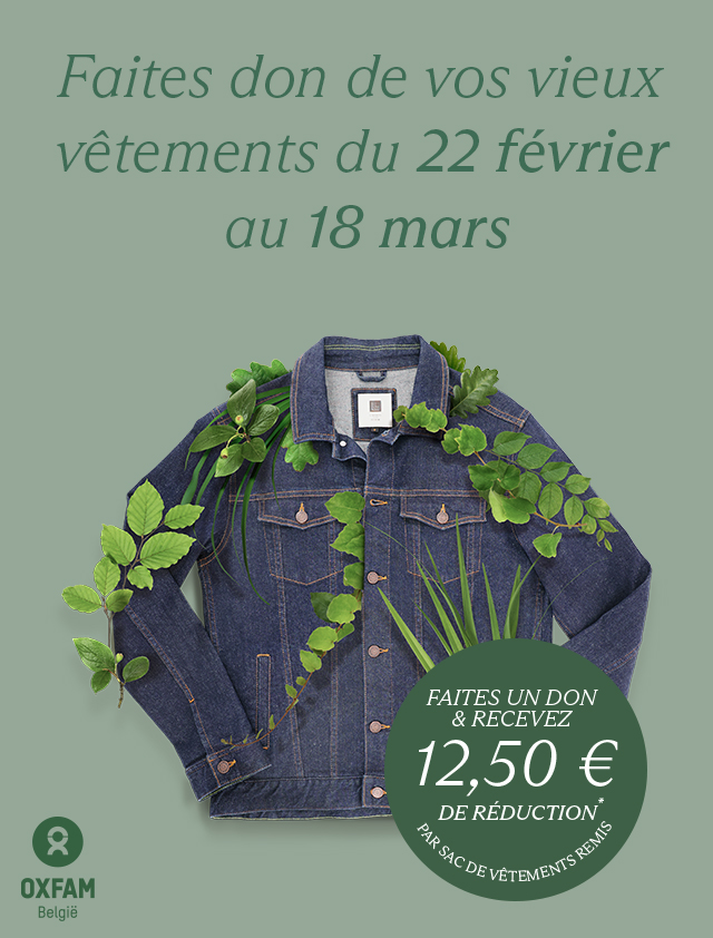 e5-inzamelactie kleding ten voordele van Oxfam België