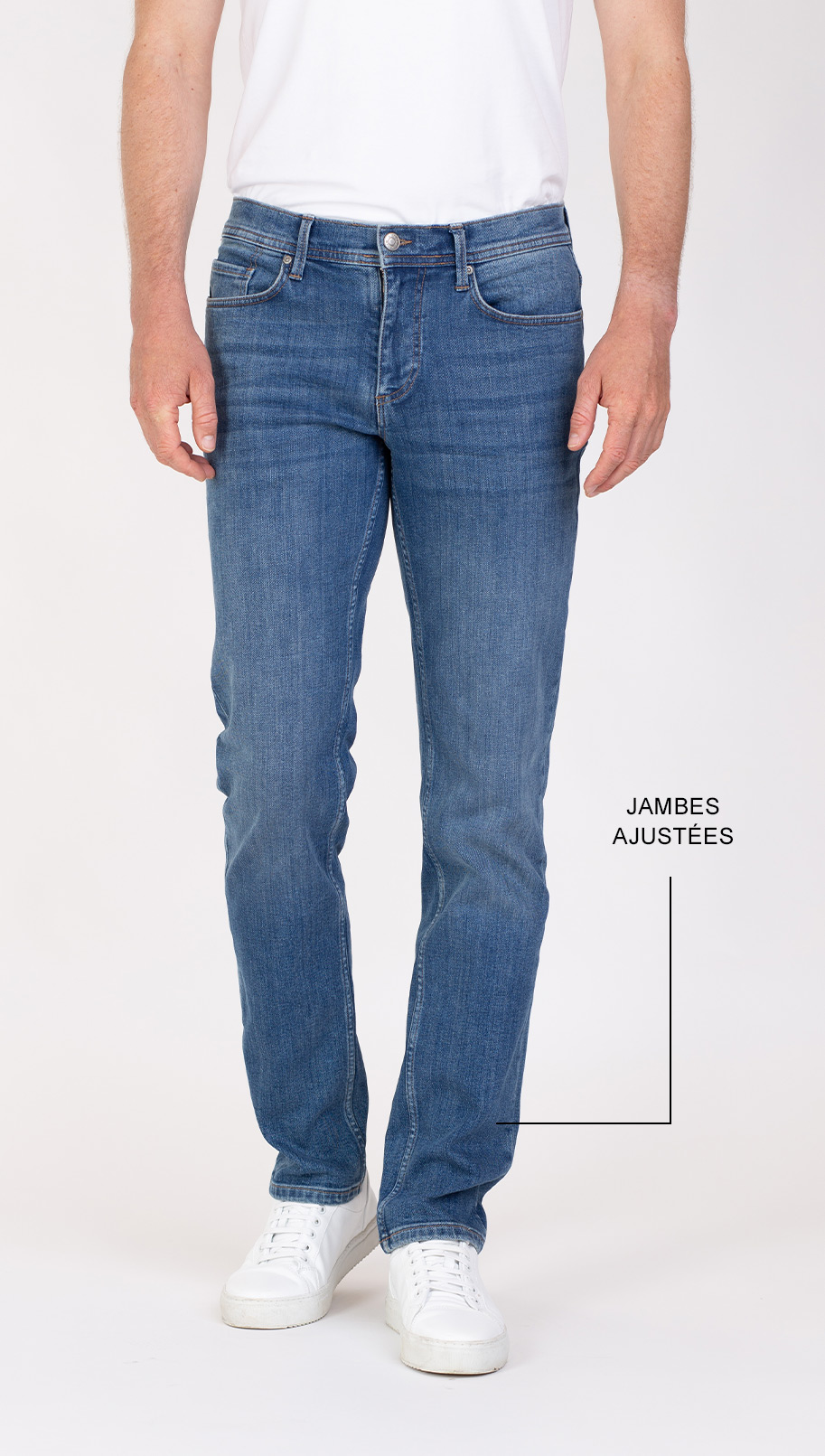 Lars slim fit jeans voorkant van broek